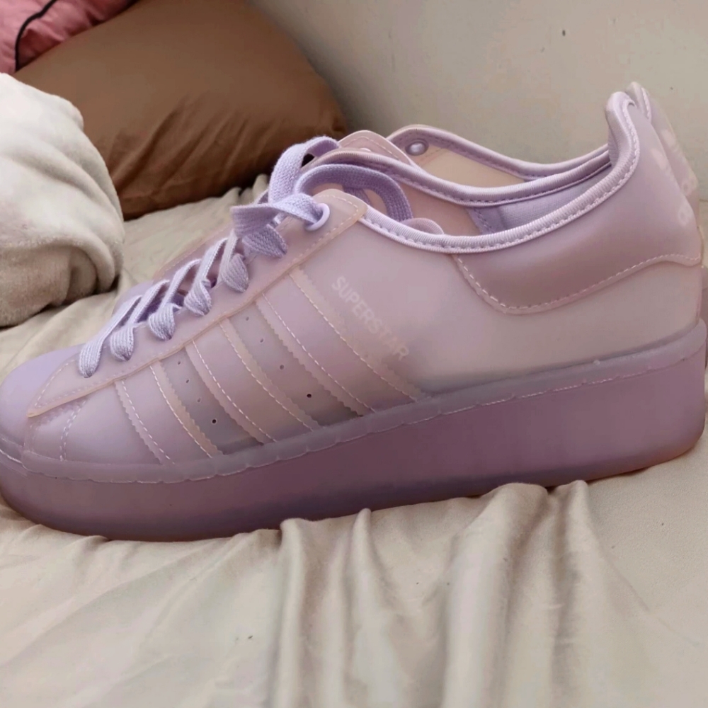 Lavender Adidas shell toe